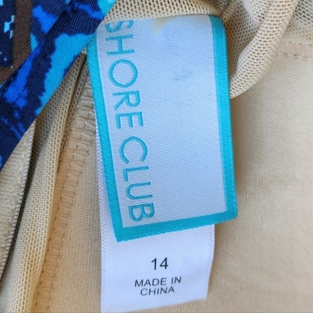 ❤️ 3 For 15 Shore Club Tankini Top size 14 - Picture 3 of 3